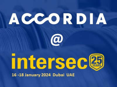 Accordia exhibits at Intersec 2024 Dubai UAE